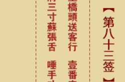 诸葛神签 第83签