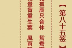 诸葛神签 第85签